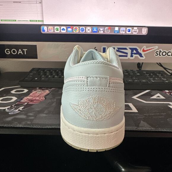 New Men's Size 13 Air Jordan 1 Low SE Glacier Blue HJ5999-400 - Picture 3 of 7